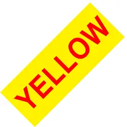 Labelife Premium Laminated Label Tape for Label Makers, 24mm Width (Red on Yellow)