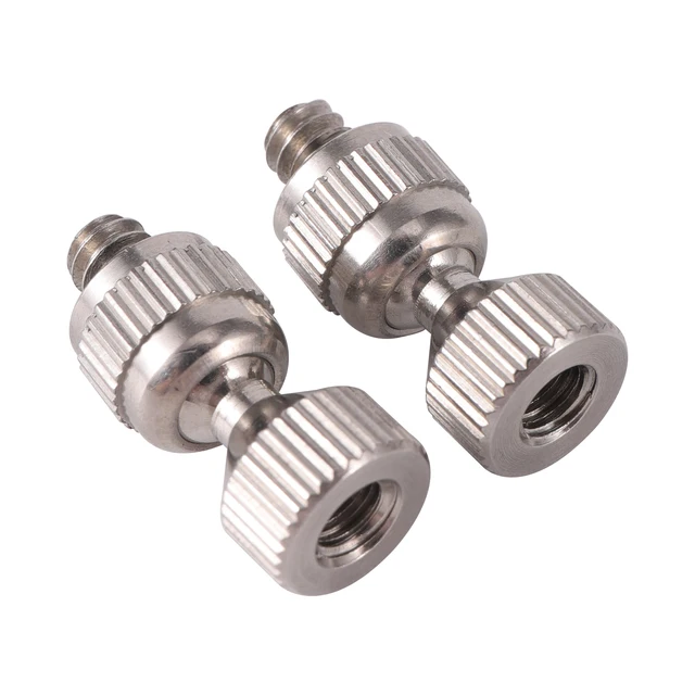 3/16 "Szál Rozsdamentes Acél Porlasztó Fúvóka Mindenirányú Csatlakozó Maging Öntözőrendszer 360 ° Univerzális Gyors Ízület