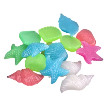 

80PCS Luminous Stone Garden Fish Tank Aquarium Landscaping Luminous Stone Artificial Fluorite