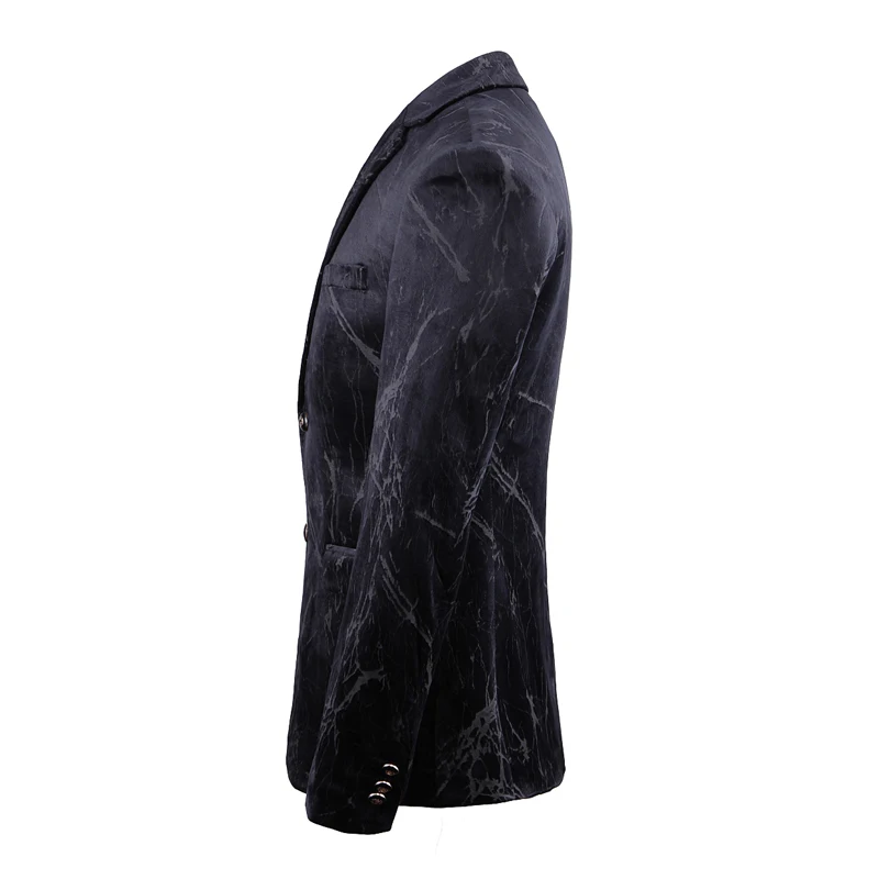PAULKONTE Autumn Winter New Crack Style Mostly Male Blazer Fashion High Quality Business Party Wedding Man's Jacket
