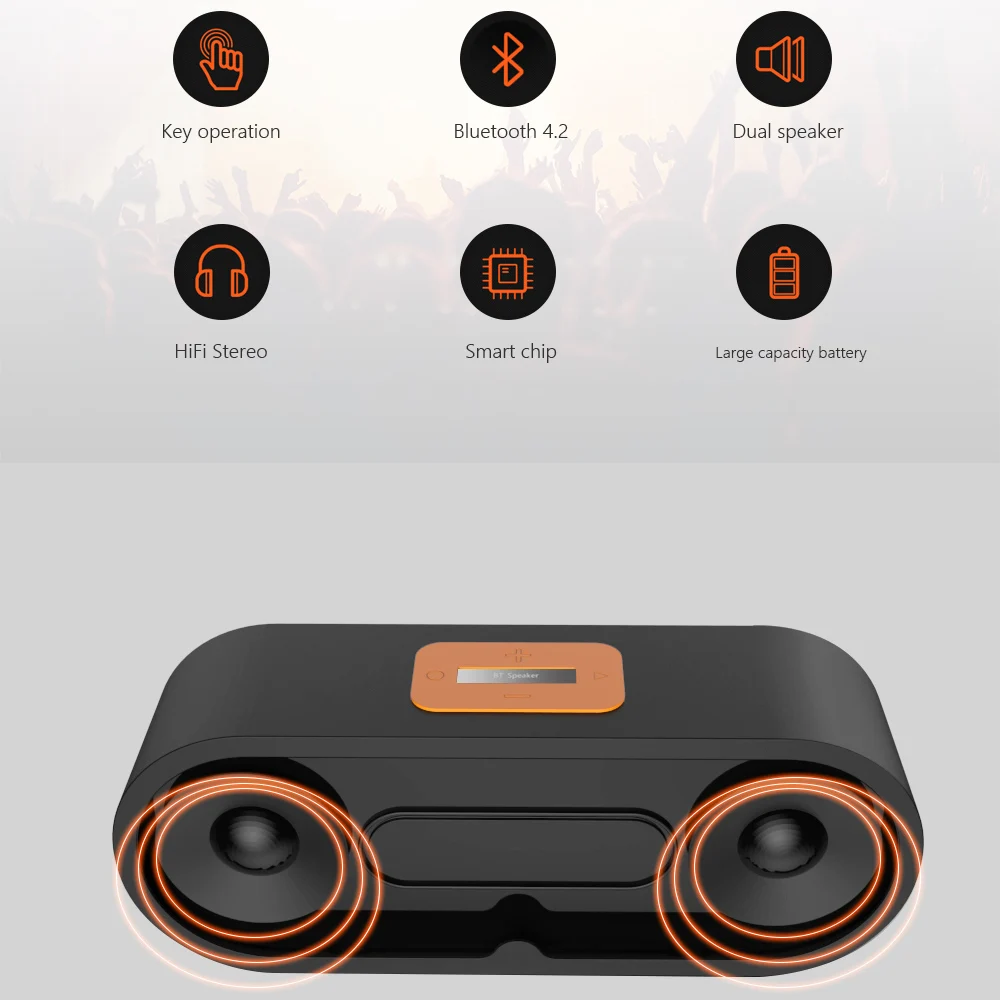 CBAOOO F1 Bluetooth динамик портативный беспроводной динамик звуковая система 3D стерео музыка объемная Поддержка Bluetooth
