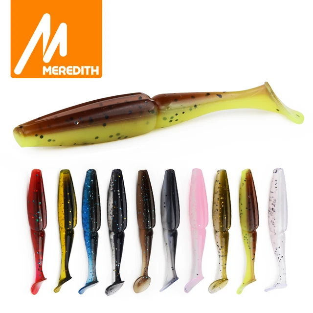 Meredith Crazy Shiner 11cm 10.5g 5pcs Artificial Soft Lure Fishing Lure  Soft Silicone Baits Carp