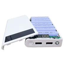 5 В/2 а двойной USB 7*18650 Внешний аккумулятор зарядное устройство для мобильного телефона DIY Чехол для iphone6 Plus S6 xiaomi