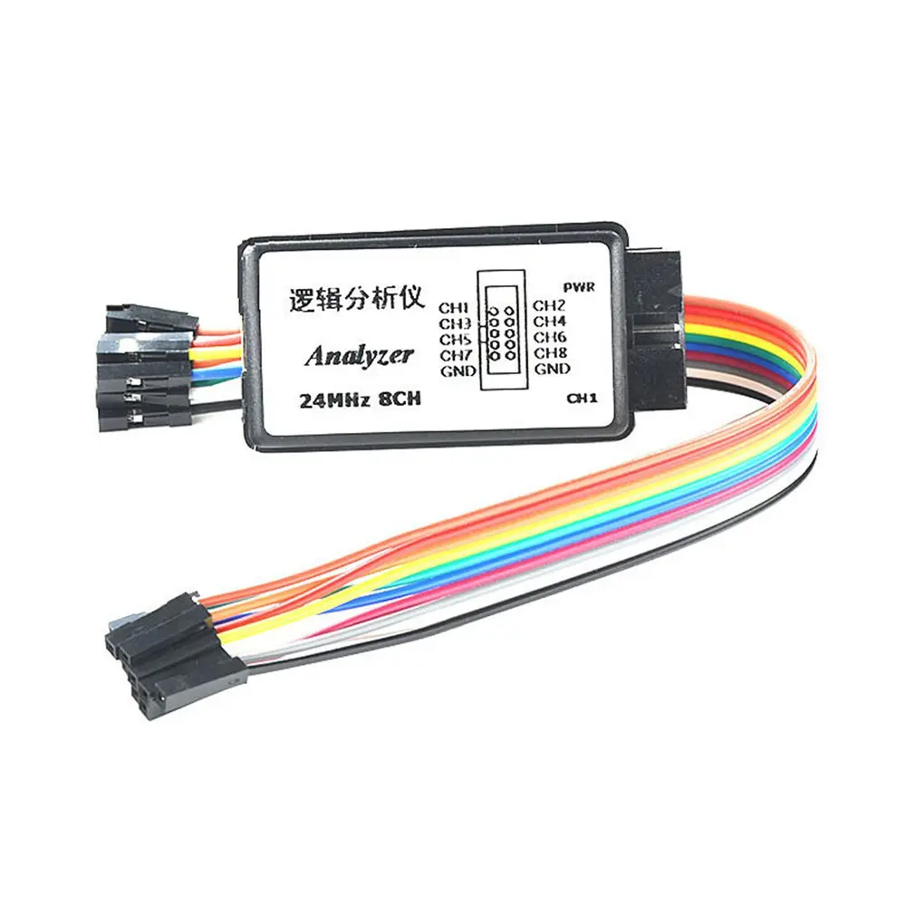USB логический анализатор 24 м 8CH микроконтроллер ARM FPGA инструмент отладки логический анализатор отладчик 24 МГц 16 МГц 12 МГц 8 МГц 4 МГц 2 МГц