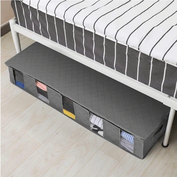 

Five-Fold Folding Non-Woven Bed Storage Box Dustproof And Moisture-Proof Clothing Quilt Storage Box