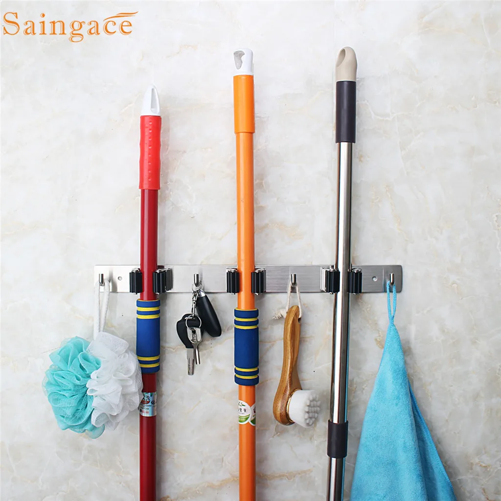 Saingace крюк для хранения из нержавеющей стали стеллаж для хранения сверхмощный инструмент Настенный Ванная Кухня стеллаж для хранения с крючком Прямая поставка
