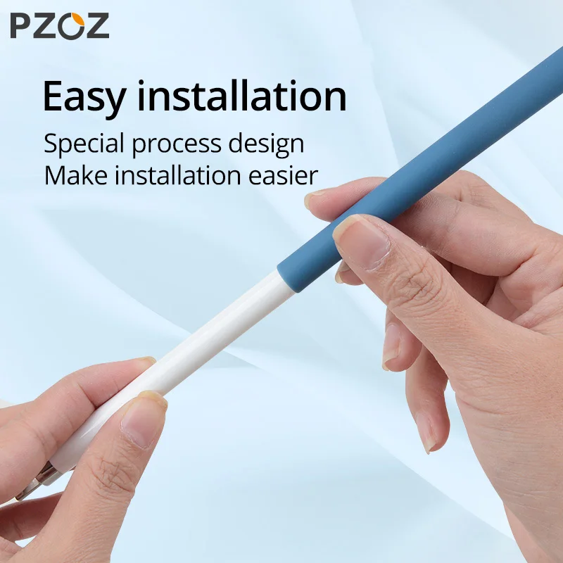 Чехол PZOZ для Apple pencil 1 2 Универсальный Цветной чехол IPad Pencil нескользящий