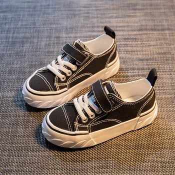 

Children's shoes canvas shoes autumn 2020 new girls indoor cloth shoes big boys boys trendy children's board shoes white shoes