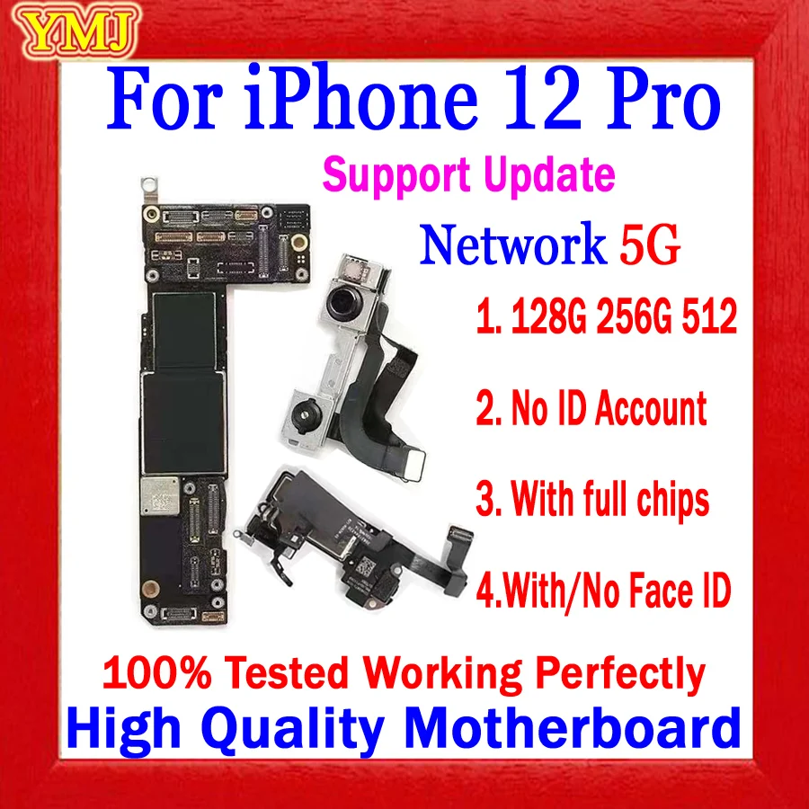 No ID Account Motherboar For IPhone 12 Pro Max/11 Max Full Chips 100% Test Logic Board With/No Face Support update&amp5G/4G | Мобильные