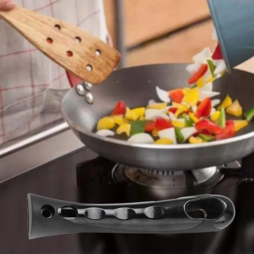 Длинная ручка кастрюли запасной горшок жаростойкая кухонная посуда, защищающий от ожогов Нескользящая Съемная двойная дырка бакелит кухня