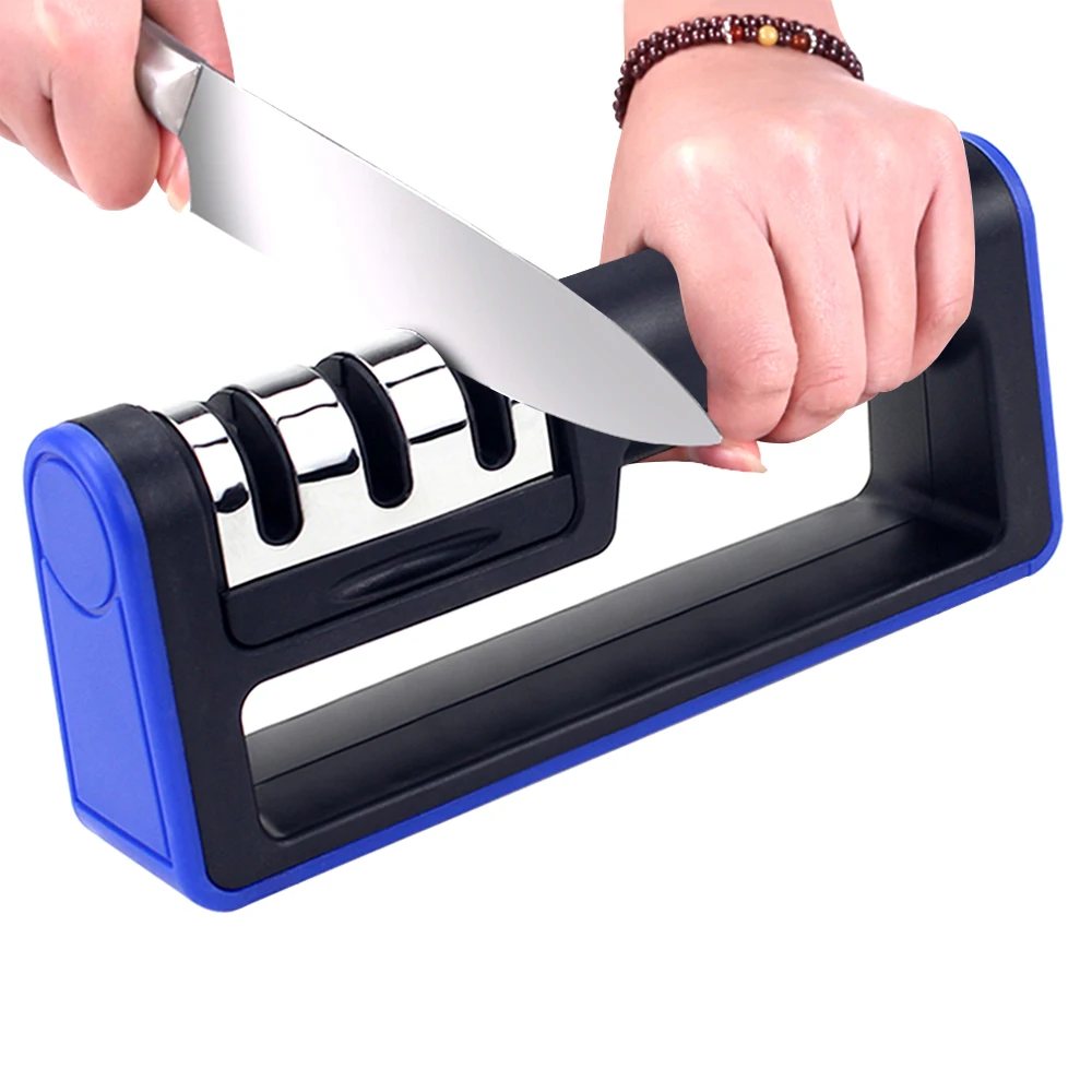

BEEMSK professional knife sharpener 3 stage tungsten steel diamond wheel ceramic pocket sharpening tool Chef sharpens knife tool