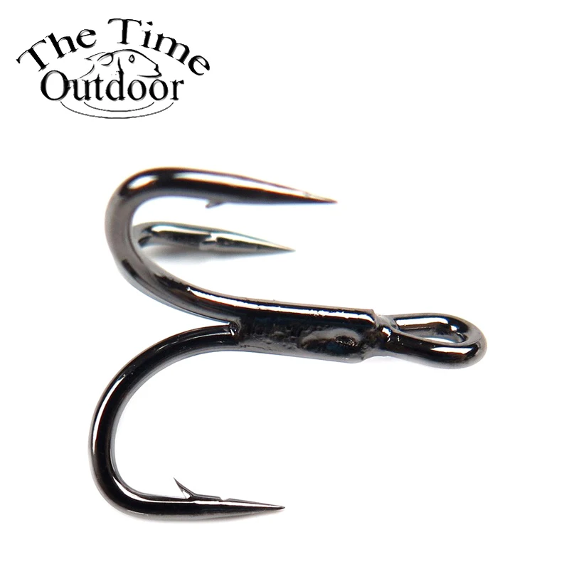 AMHDV 100pcs Treble Hooks - Barbed Sharp Fishing Hooks For Freshwater & Saltwater (Size 4#, Gold, 100 Pack) - View #10