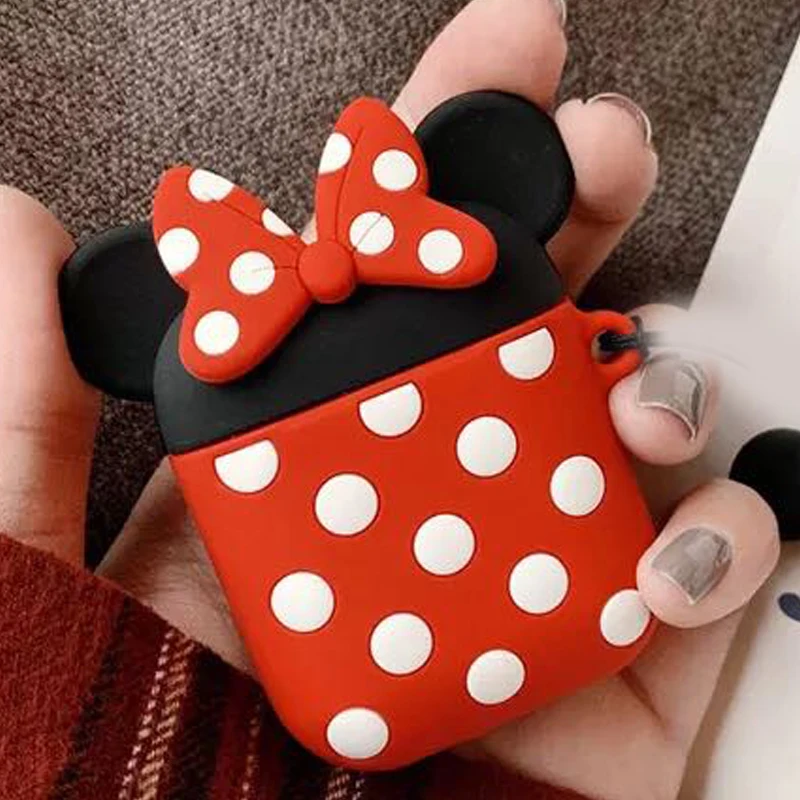 For AirPods Case Cute Cartoon Protective cover For Air pods silicon case Bluetooth Earphone Cases For Airpods 2 headphone Case - Color: A4