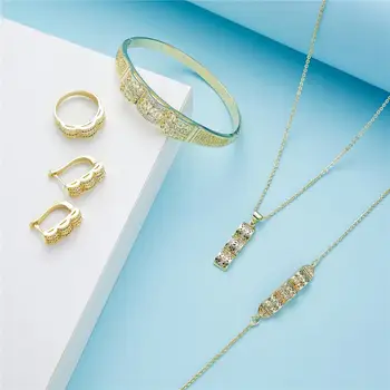 

Moroccan Caftan wedding gold jewelry set fashion jewelry set copper high quality jewelry set