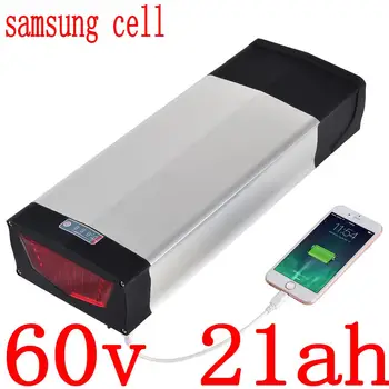 Billige 60V 1500W 2000W Elektrische Roller Batterie 60V 20AH Elektrische Fahrrad Batterie 60V 15AH 18AH 21AH Lithium-Batterie Verwenden Samsung Zelle