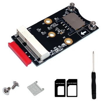 

Mini PCI-E to NGFF M.2 Key A/E Adapter Rise Card with SIM Card Slot for WiFi/WWAN/LTE Module Supports Win Linux