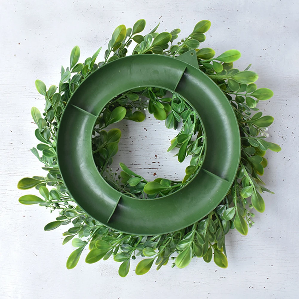 30cm Artificial Green Leaves Wreath Berry Garland Front Door Window Wall Decor