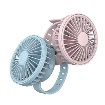 

USB Rechargeable Cooling Watch Fan Personal Fan 3 Speed Wearable Cooler Sports Fan for Running Baby Stroller Outdoor