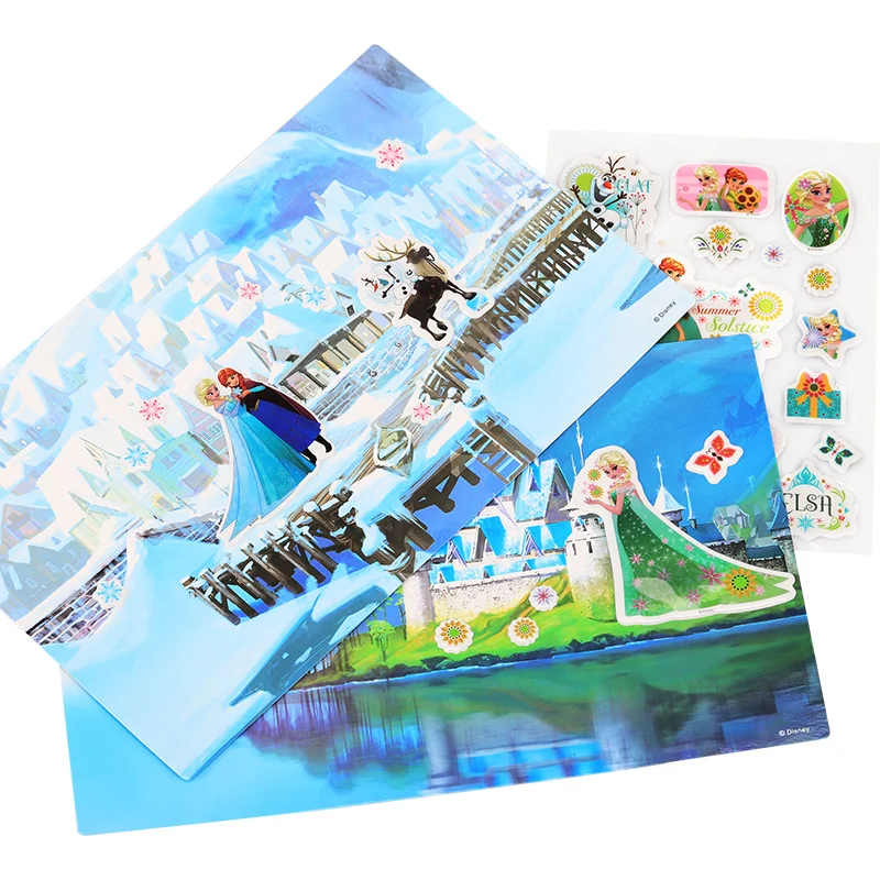 Disney Cartoon Frozen Kids DIY Sticker Puzzle Handmade Stickers For Children Book Bubble Sticker Pegatinas Autocollant Enfant Disney Cartoon Frozen Kids DIY Sticker Puzzle Handmade Stickers For Children Book Bubble Sticker Pegatinas Autocollant Enfant