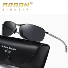2019 Mens Vintage Polarized Sunglasses Driving Eyewear Shades Driver's Sun Glasses Square Aluminum Alloy Metal Frame UV400