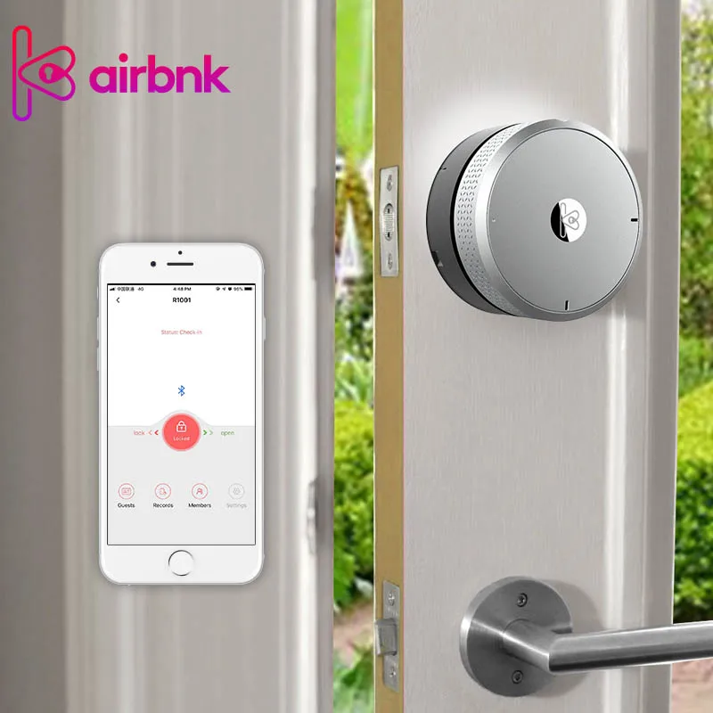 M300 Fingerprint Smart Lock Body Phone Control Steel Door sensor Lockbody Keyless Lock Core Control