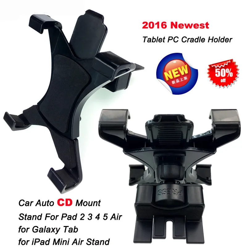 Tablet car holder Car Auto CD Mount soporte tablet coche Universal 7-11  inch for ipad stand for ipad holder for Galaxy Tab a6 - AliExpress