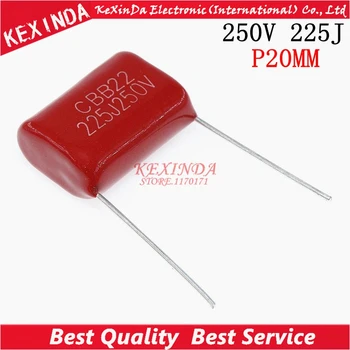 

50pcs/lot 225J 250V 2.5UF 250V 225J P20mm Free Shipping