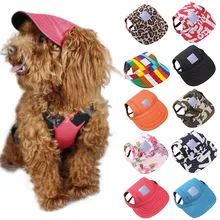 Собачья бейсбольная шляпа летняя парусиновая шапка только для маленькая собака на открытом воздухе аксессуары