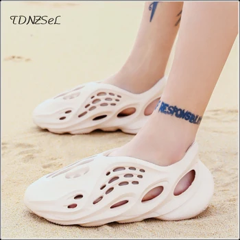 

EVA Injection Sneakers Shoes Sandals Women Summer Hole Shoes Couple Non-Slip Roman Sports Shoes Men 31 32 Breathable Sneakers