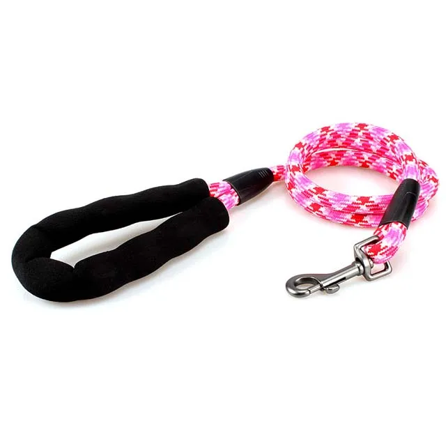 Pink-camo TUFF HOUND длинный поводок для собак нейлоновая веревка для домашних животных бегущие Трекинговые поводки длинная свинцовая собака Скалолазание Веревка для средних для крупных больших собак - Цвет: Pink-camo