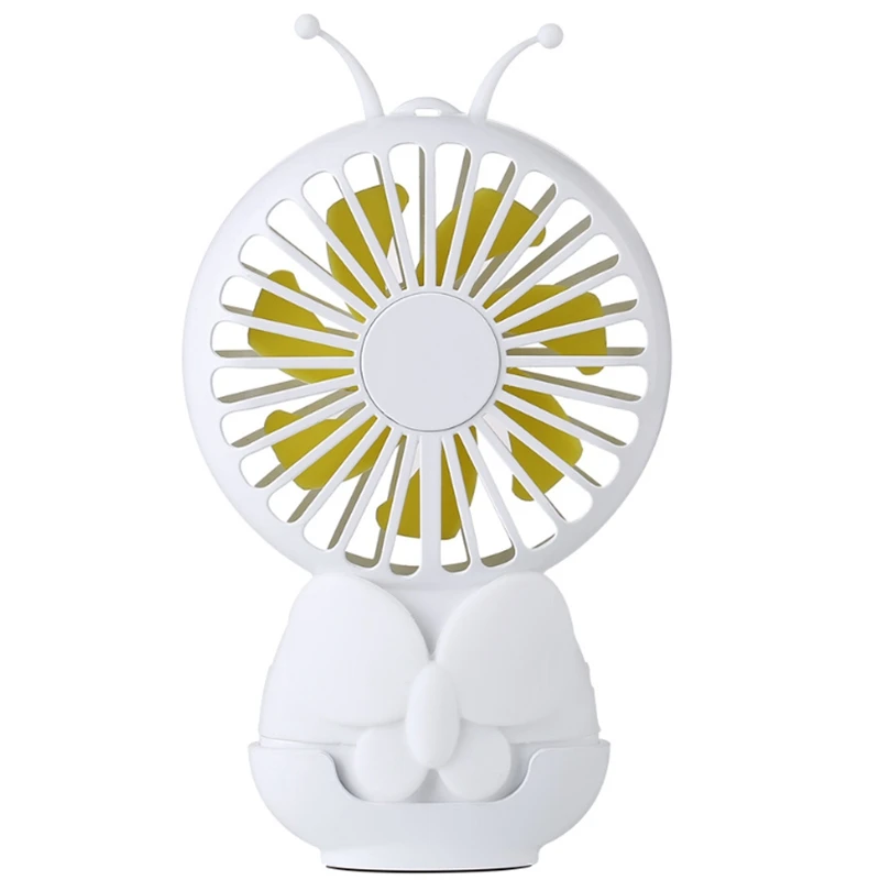 

Handheld Fan Mini Portable Usb Fan Cartoon Charging With Base Small Fan
