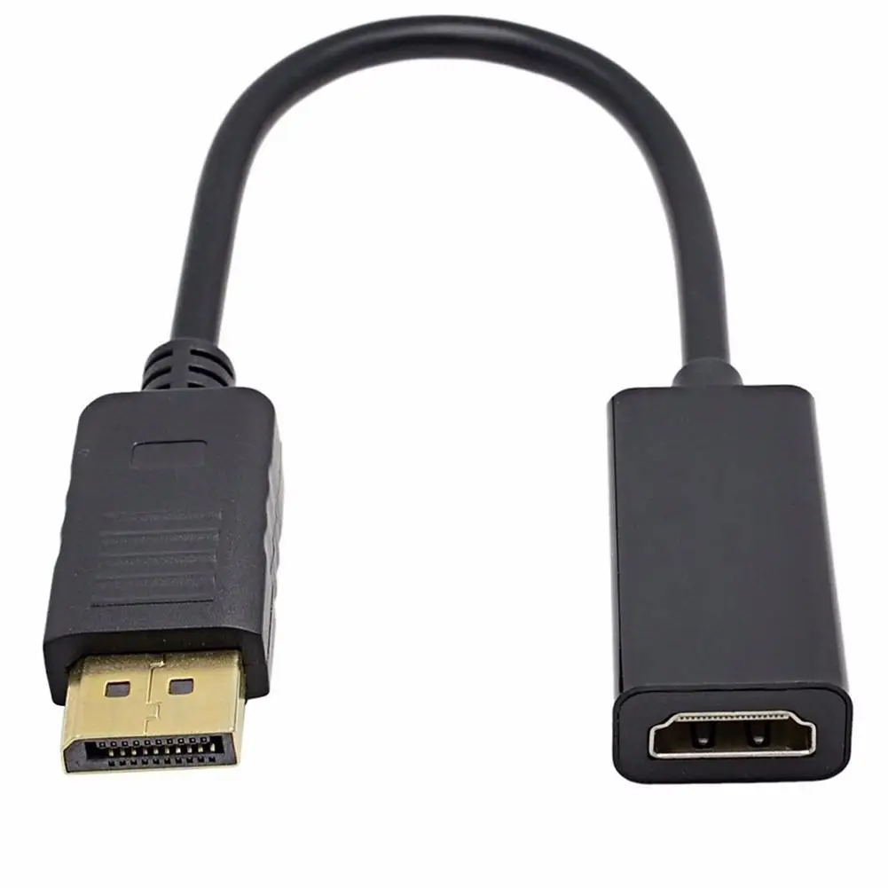 Кабель-адаптер DP-HDMI DisplayPort DP Male-HDMI Female адаптер для ПК hp Dell lenovo 20 см | Электроника