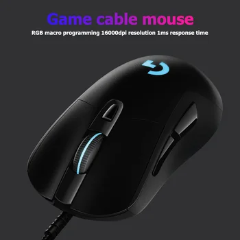 

Logitech G403 HERO 16K Sensor USB Wired Gaming Mouse RBG Backlight 16000 DPI Gamer Mice For PUBG LOL Support Windows 10/8/7 PC