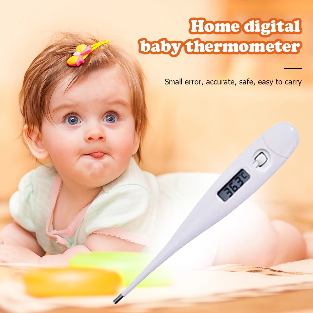 

Electronic LCD Thermometer Baby Digital Body Temperature Measuring Tools Baby Alarm Thermometers With Reminder Function