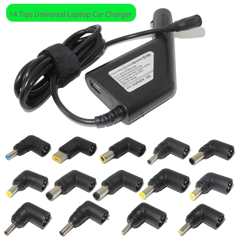 14 Plugs 90w Universal Multifunction Power Supply Adapter Car Charger