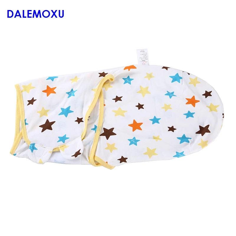 DALEMOXU Детские спальные мешки Новорожденный ребенок кокон пеленать обертывание конверт хлопок 0-6 месячный ребенок пеленка спальные принадлежности
