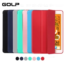 Чехол для for IPad Mini 1/2/3, golp 2 в 1 идеально подходит Магнитный искусственная кожа Smart Cover ПК прозрачный чехол для for IPad Mini 1/ 2/3