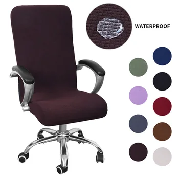 

S/M/L Waterproof Elastic Chair Covers Removable Slipcovers Offices Computer Anti-dirty Rotating Stretch Desk Seat Chair Cover