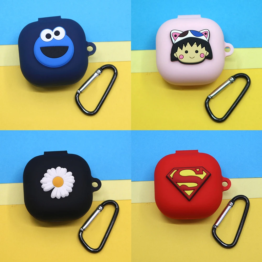 

Cute Cartoon Silicone Cover for Samsung Galaxy Buds Live 2020 Case Bluetooth Earphone Wireless Headphone Protect Box Headset Bag