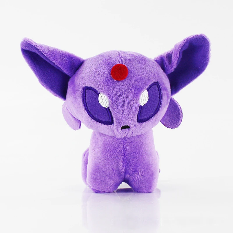 Kawaii стежка плюшевые куклы игрушки Eevee Sylveon Espeon Flareon Umbreon Glaceon Jolteon Vaporeon Leafeon Мягкие плюшевые куклы для детей - Цвет: Зеленый