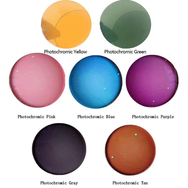 

1,56 фотохромные розовые синие линзы для солнцезащитных очков линзы с одним видением 0 ~-6,0 оптические линзы для близорукости для очков UV400