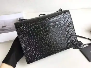 

Luxury Handbags Women Bags Designer Fashion Portable Small Square Bag Wild Shoulder Messenger Bag Handbag Crocodile Pattern Bag