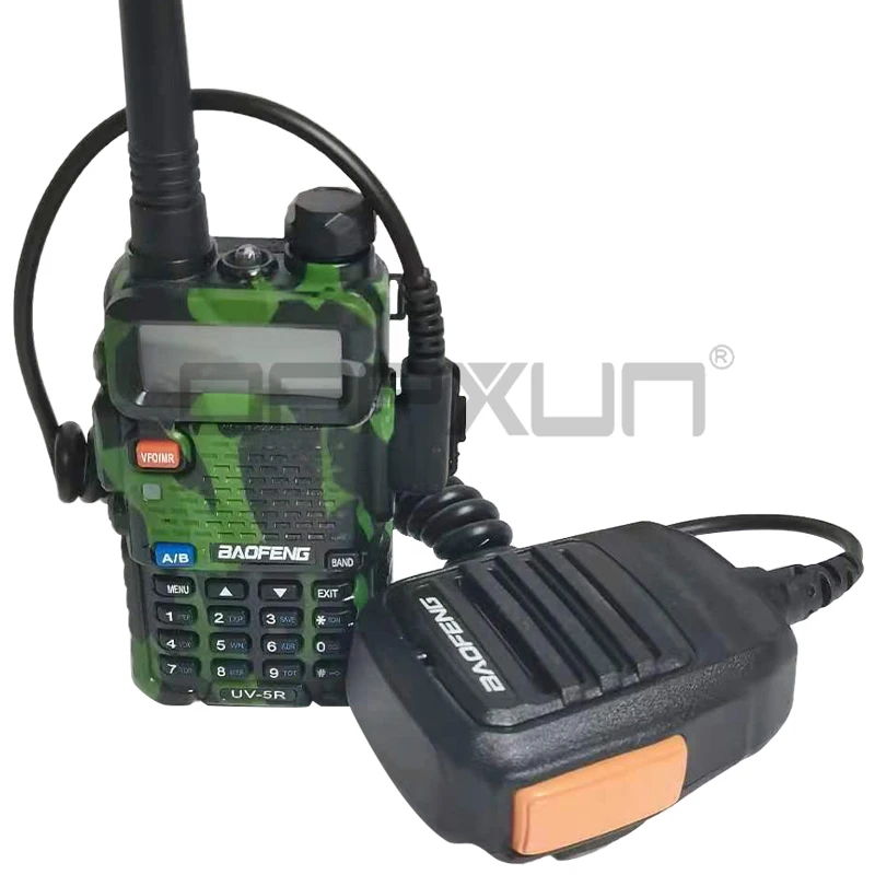 2Pin K разъем PTT Динамик Микрофон плечевой микрофон для Kenwood Baofeng UV5R UV 5R TYT рация радио