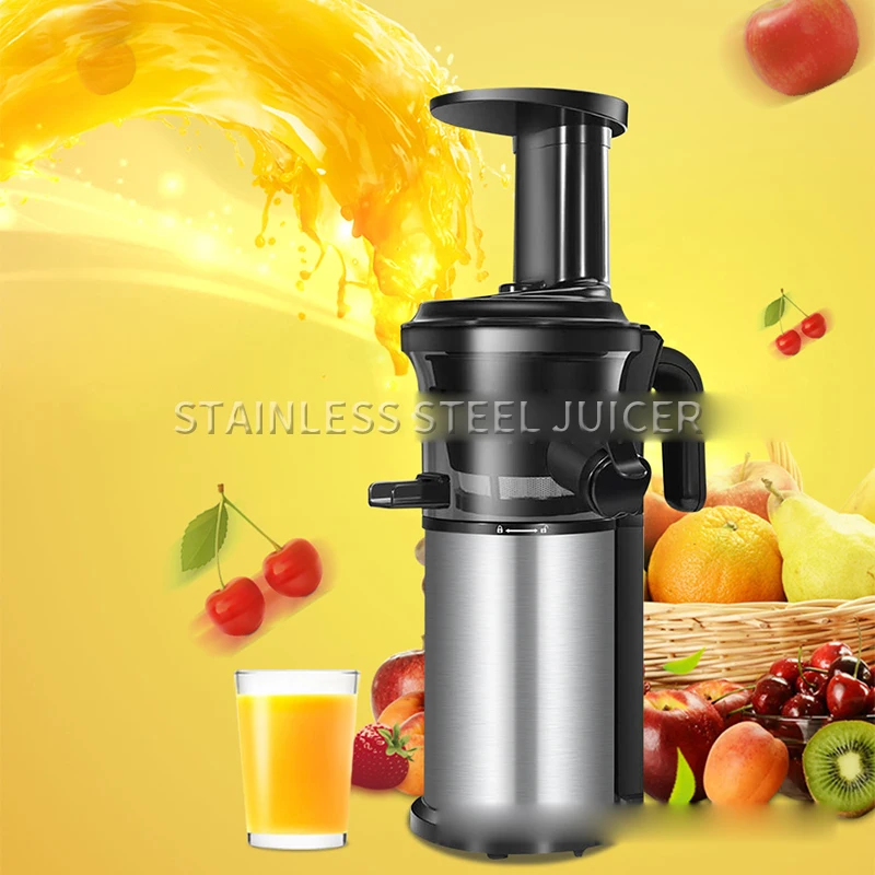 200W stainless steel slow grinder raw juice machine 40RPM slow speed juicer slag juice separation juicer 2