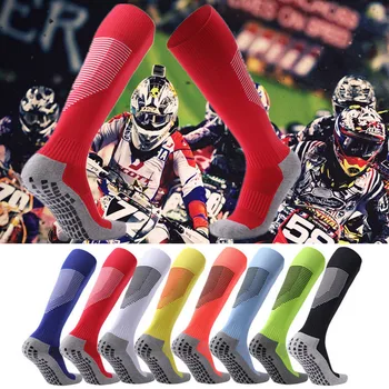 

Non-Slip Cotton Breathable Comfort Soccer Stockings Racing Sports Running Knee High Football Socks Men Women Long Thick Socks
