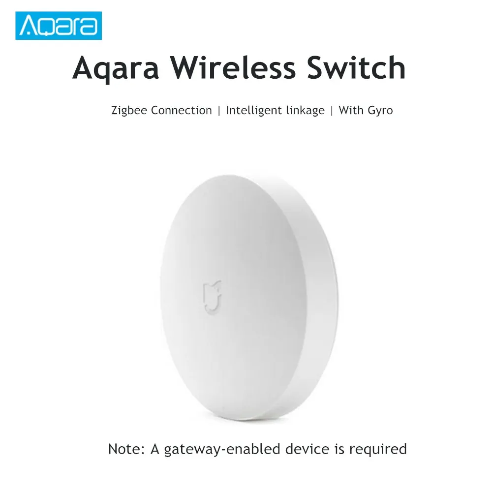 Aqara беспроводной переключатель мини работа с шлюзом 2 Zigbee умный дом дистанционное управление работает с Mi Home APP