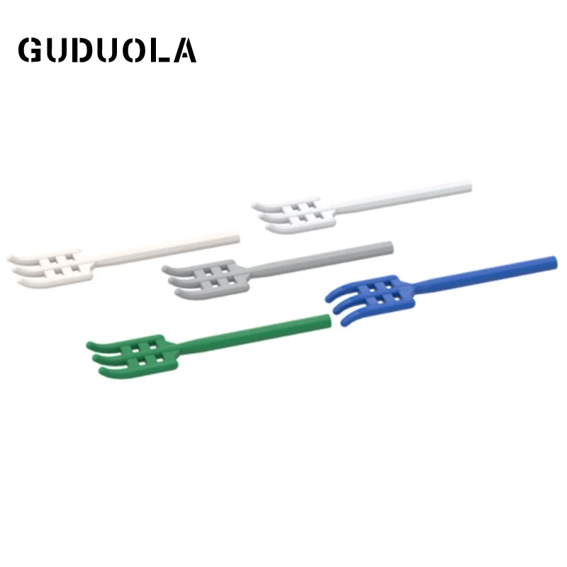 

Guduola Special Bricks Pitchfork with Soft Plastic and Flat Bottom 95345 MOC Building Block Figure Accessories In Hand 25pcs/LOT