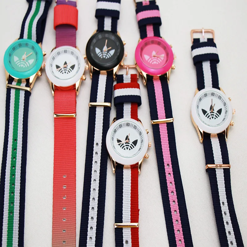 Montre femme Новые Спортивные кварцевые наручные часы модные повседневные женские часы мужские Geneva Брендовые Часы с нейлоновым ремешком relogio masculino