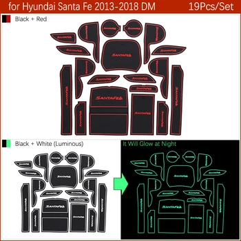 

Anti-Slip Mat For Hyundai Santa Fe 2013 2014 2015 2016 2017 2018 DM Maxcruz Grand SantaFe ix45 Accessories Gate Slot Coaster