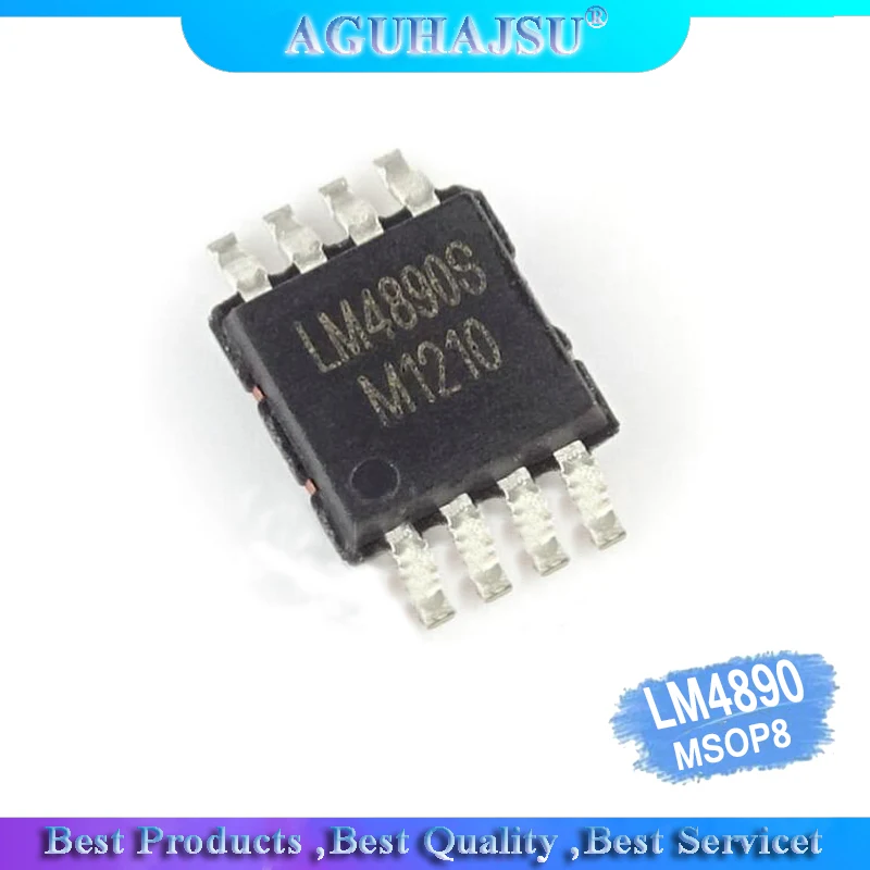 10 шт./лот LM4890 XPT4890 LB4890 NS4890 MSOP8 оригинальный IC | Электронные компоненты и